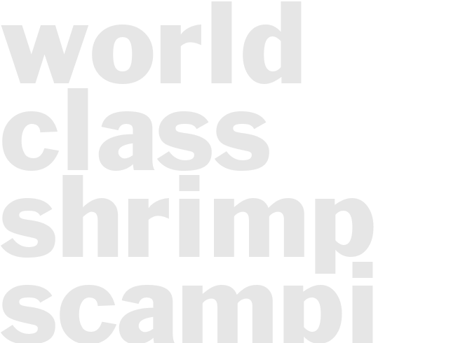 World Class Shrimp Scampi