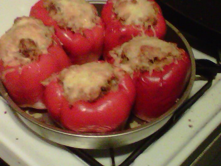 Jon's special stuffed peppers