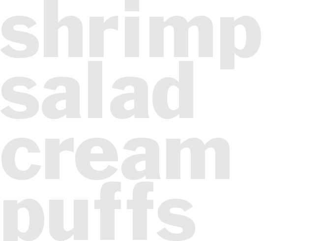 Shrimp Salad Cream Puffs