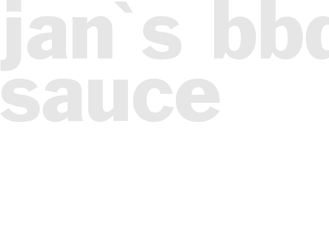 Jan's BBQ Sauce