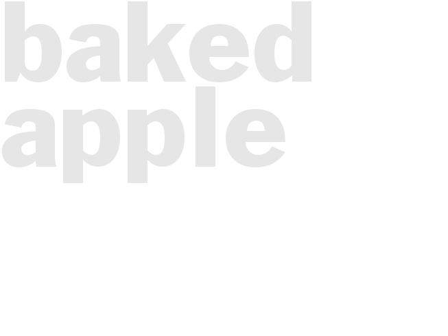 Baked Apple