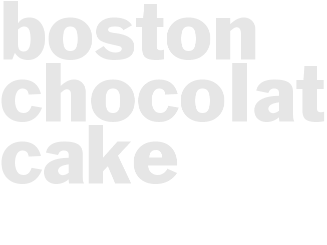Boston Chocolate Cake