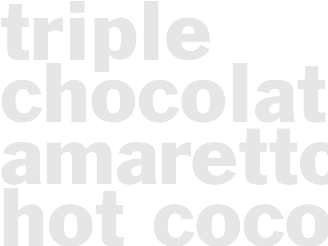 TRIPLE CHOCOLATE AMARETTO HOT COCOA 