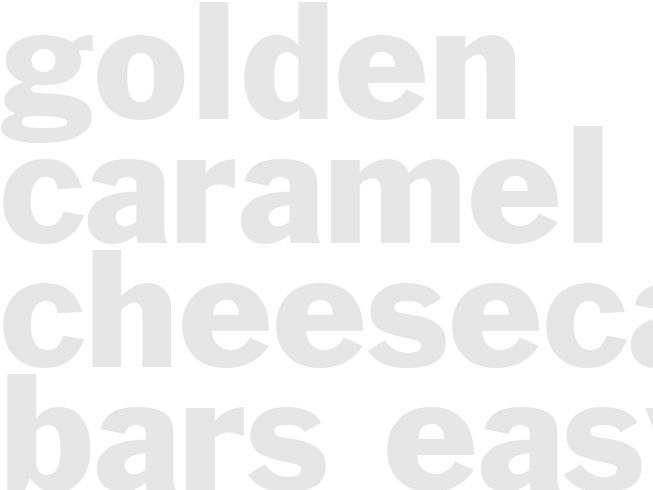Golden Caramel Cheesecake Bars - Easy