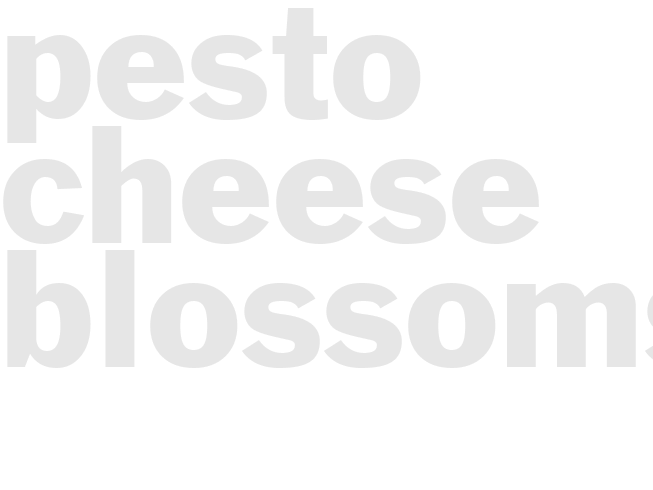 Pesto Cheese Blossoms
