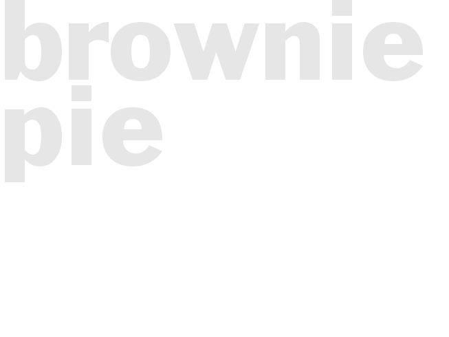 BROWNIE PIE