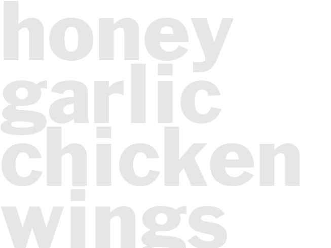 Honey Garlic Chicken Wings