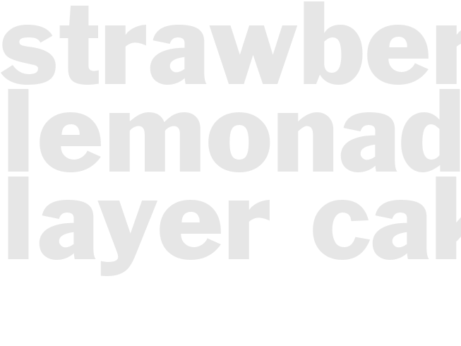Strawberry-Lemonade Layer Cake