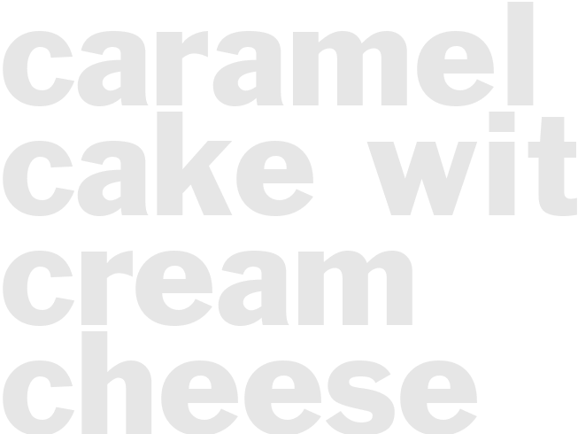 CARAMEL CAKE WITH CREAM CHEESE FROSTING