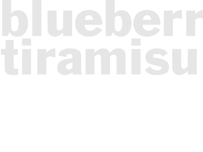 Blueberry Tiramisu