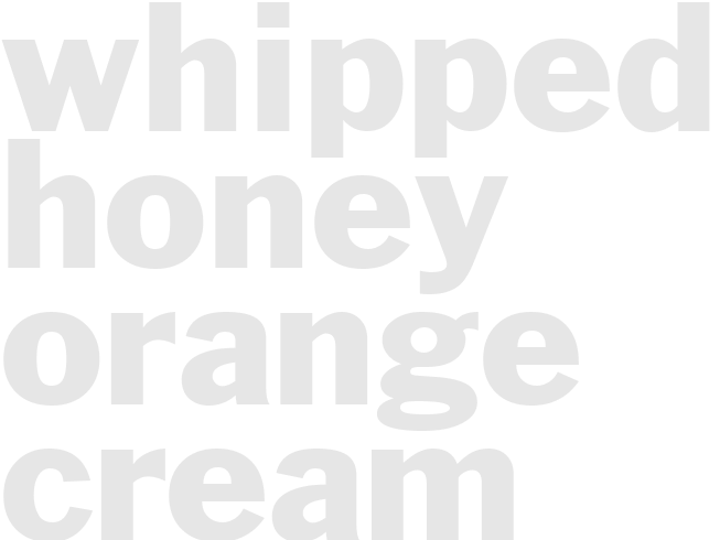 WHIPPED HONEY-ORANGE CREAM CHEESE