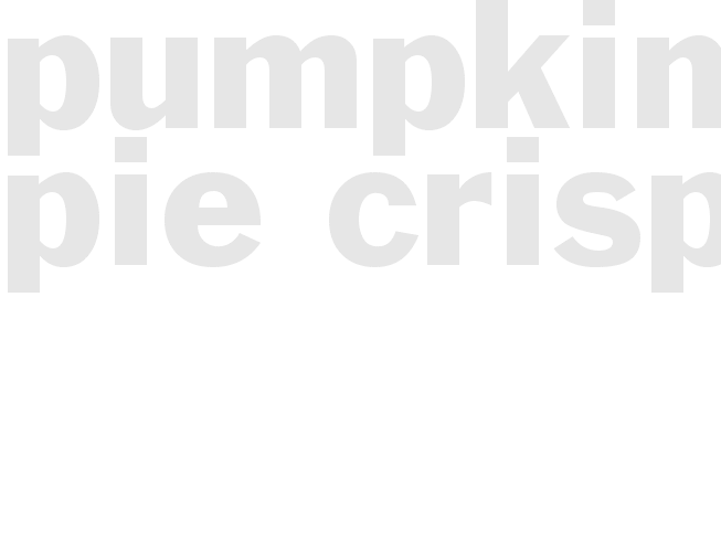 Pumpkin Pie Crisp 