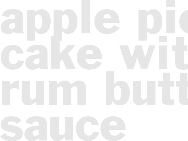 Apple Pie Cake with Rum Butter Sauce 