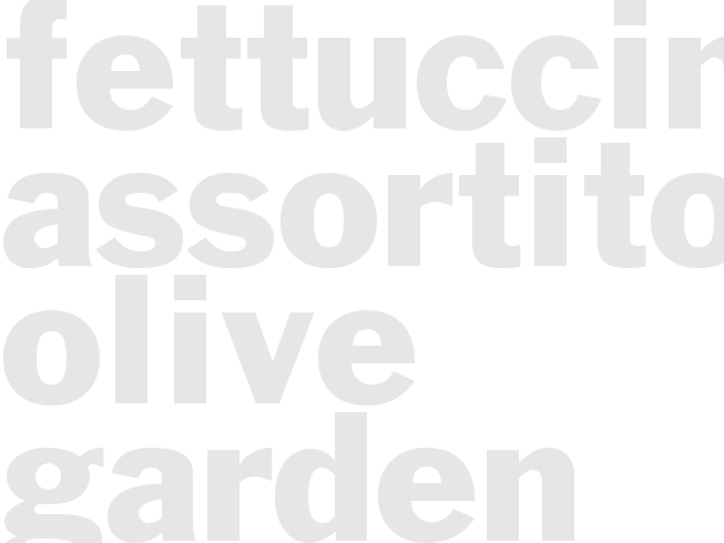 FETTUCCINE ASSORTITO - Olive Garden