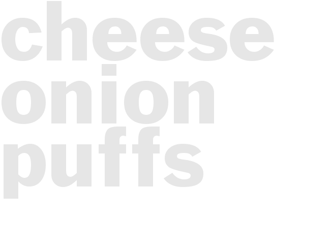 CHEESE ONION PUFFS