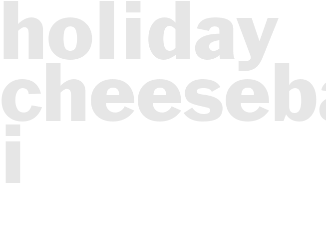 HOLIDAY CHEESEBALL I