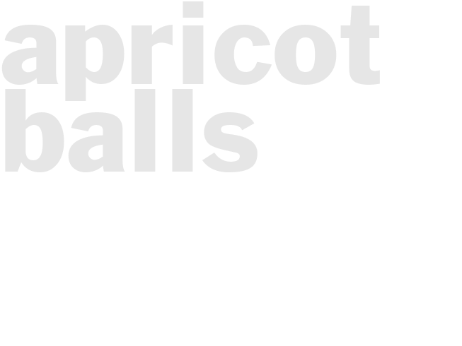 APRICOT BALLS