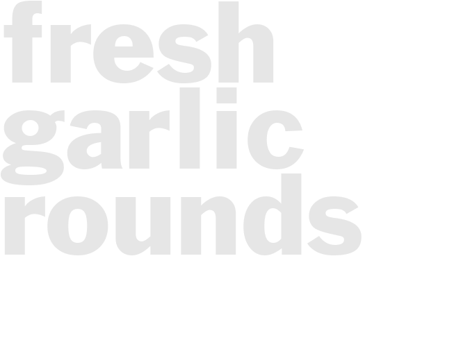 FRESH GARLIC ROUNDS