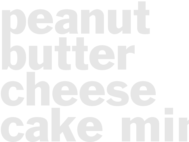 PEANUT BUTTER CHEESE CAKE MINIS   --  Paula Deans