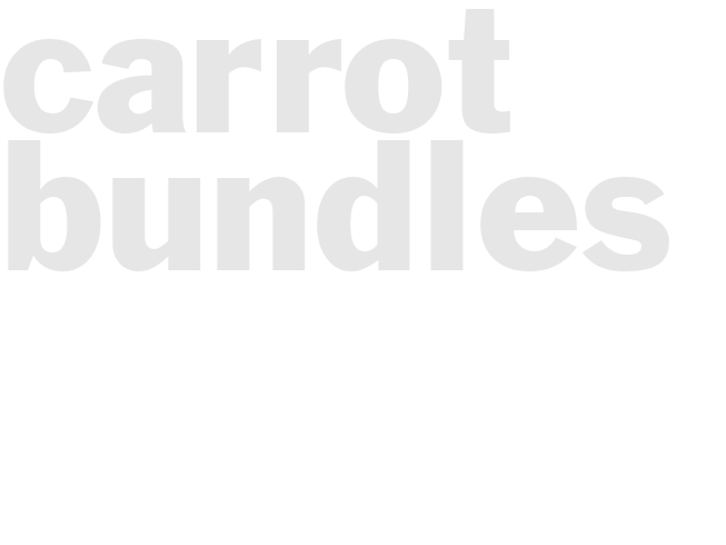 CARROT BUNDLES