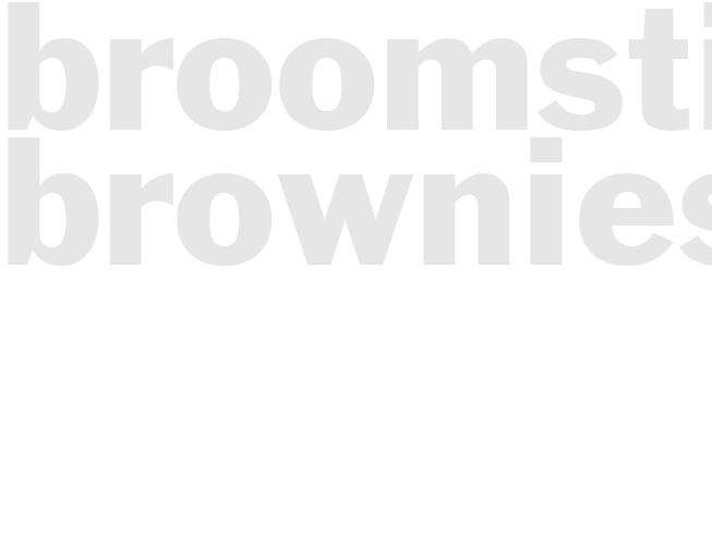BROOMSTICK BROWNIES