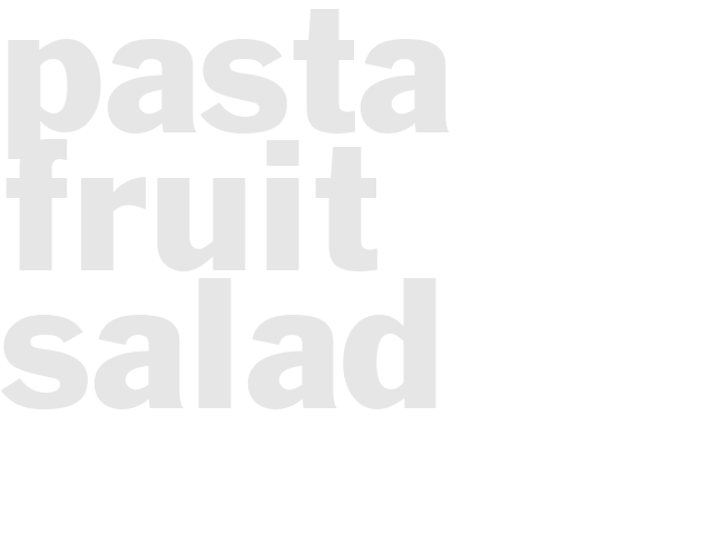 PASTA FRUIT SALAD 