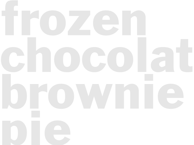 FROZEN CHOCOLATE BROWNIE PIE 