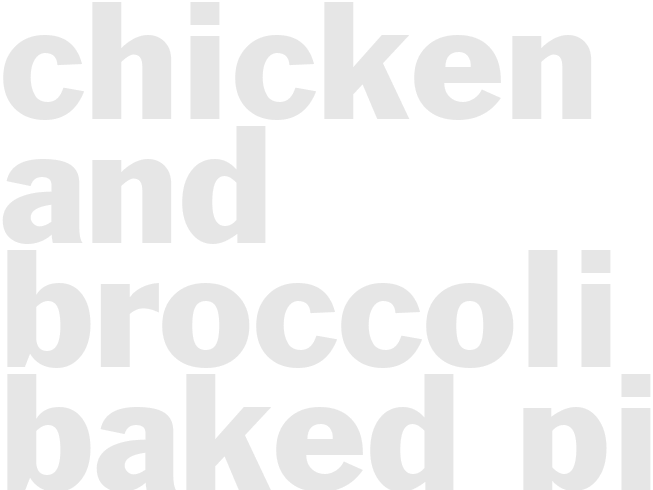 CHICKEN AND BROCCOLI BAKED PIE