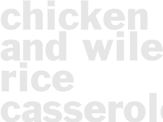 CHICKEN AND WILE RICE CASSEROLE II