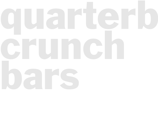 QUARTERBACK CRUNCH BARS