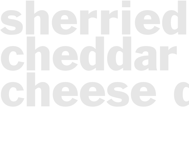 SHERRIED CHEDDAR CHEESE DIP