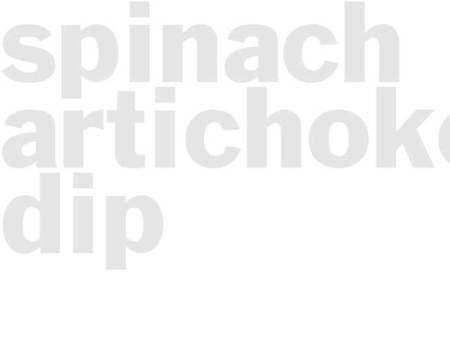 SPINACH ARTICHOKE DIP