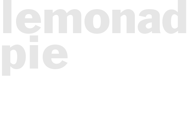 * LEMONADE PIE*