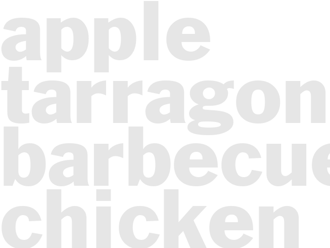 APPLE-TARRAGON BARBECUE CHICKEN