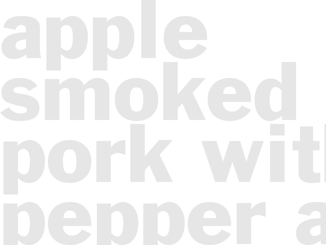 APPLE-SMOKED PORK WITH PEPPER AND ONION