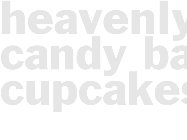 Heavenly Candy Bar Cupcakes