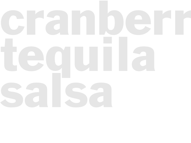 CRANBERRY-TEQUILA SALSA
