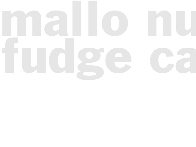 MALLO-NUT FUDGE CAKE