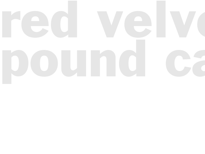 RED VELVET POUND CAKE