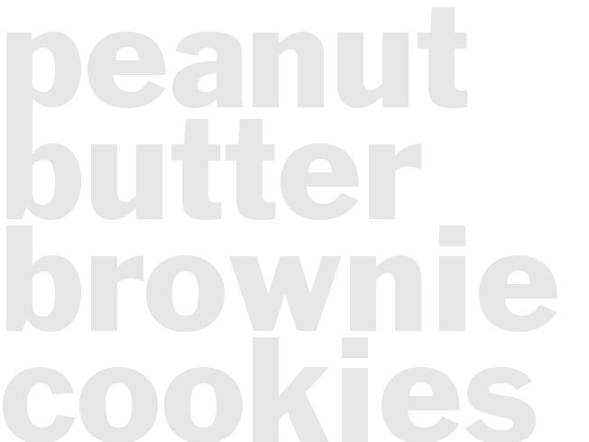 PEANUT BUTTER BROWNIE COOKIES
