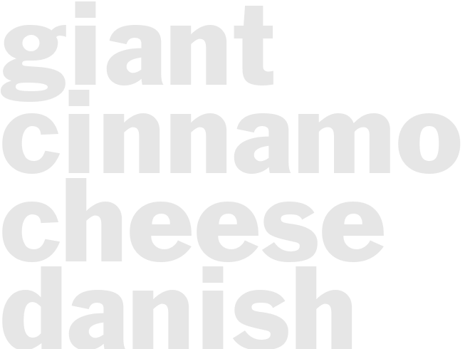 GIANT CINNAMON-CHEESE DANISH