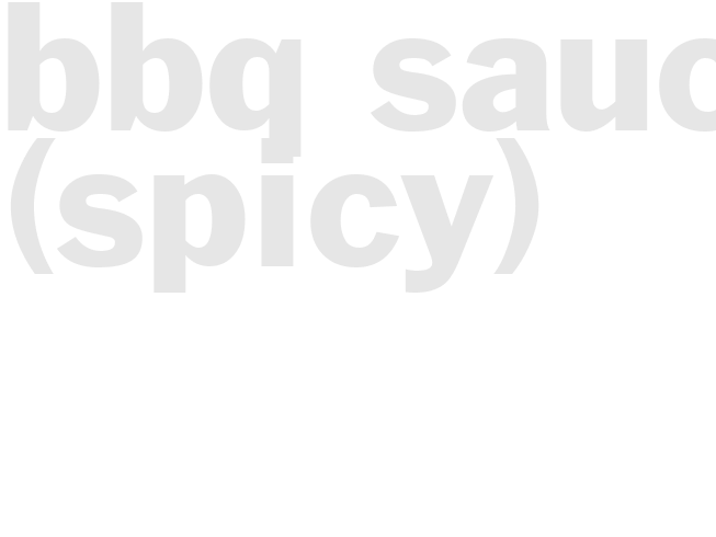 BBQ SAUCE (Spicy)