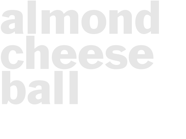 ALMOND CHEESE BALL 