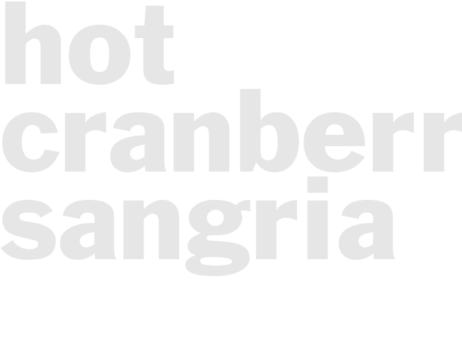 HOT CRANBERRY SANGRIA
