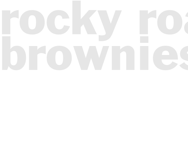 ROCKY ROAD BROWNIES