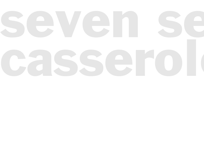 SEVEN SEAS CASSEROLE