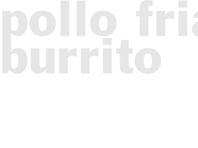 POLLO FRIA BURRITO