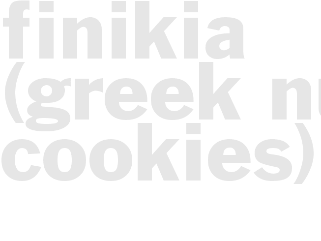 FINIKIA (GREEK NUT COOKIES)