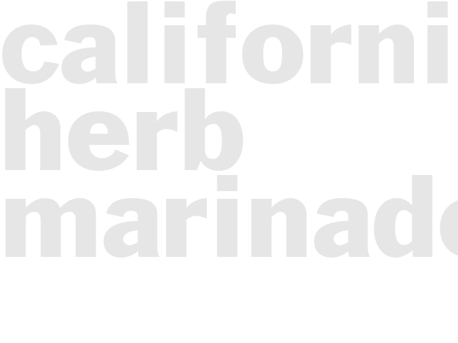 CALIFORNIA HERB MARINADE