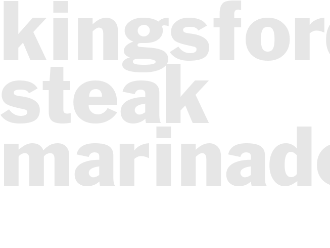 KINGSFORD STEAK MARINADE